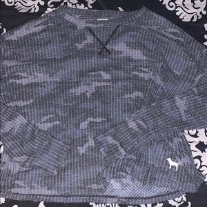 Pink Victoria Secret Long sleeve camo shirt